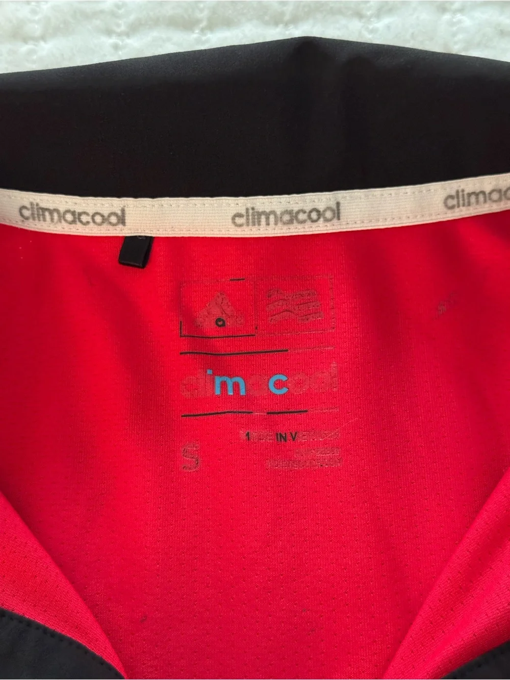 Adidas red Climacool Performance golf polo - Size s